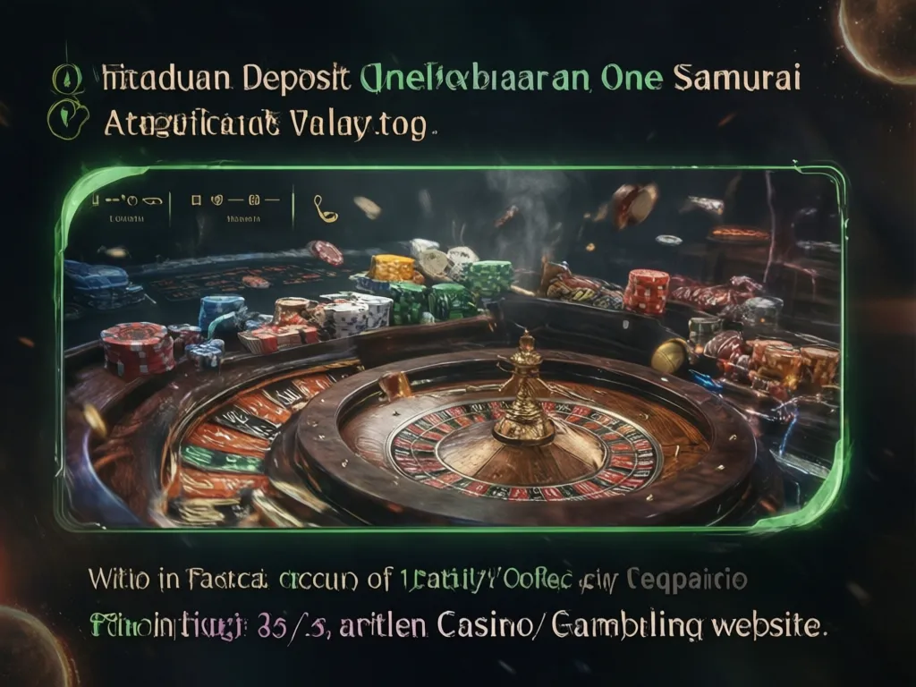 Deposit & Pengeluaran One Samurai 1